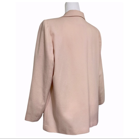 Sag Harbor Blazer Vintage Coat Rose Color Oversized Blazer Wool Blend Size 14P - Picture 11 of 12